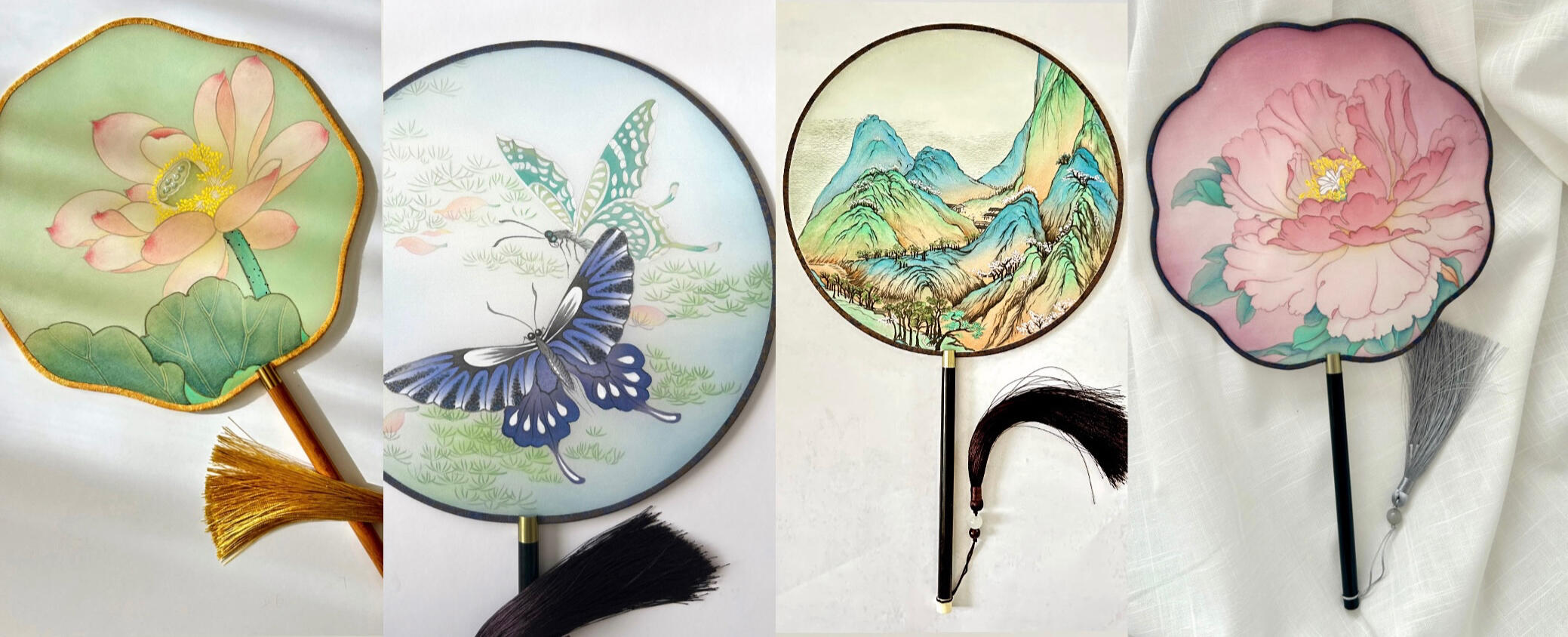 Palace fan, Silk fan, Round fan